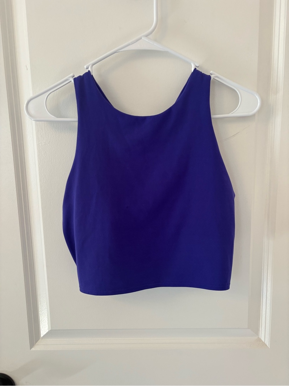 Athleta High-Neck Crop Tank Top - Noble Blue